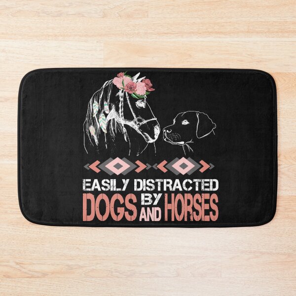 Item preview, easily distracted by dogs and horses designed and sold by hadlamcom.