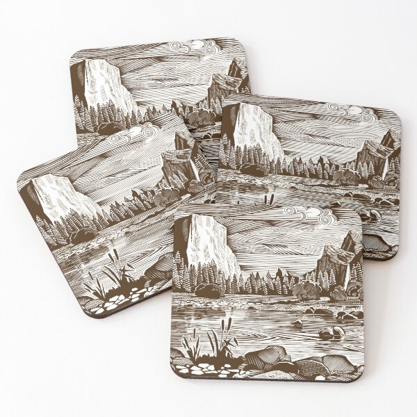 Item preview, YOSEMITE WALLS, 10x14 sepia vintage style print designed and sold by Vladimir Derkach.