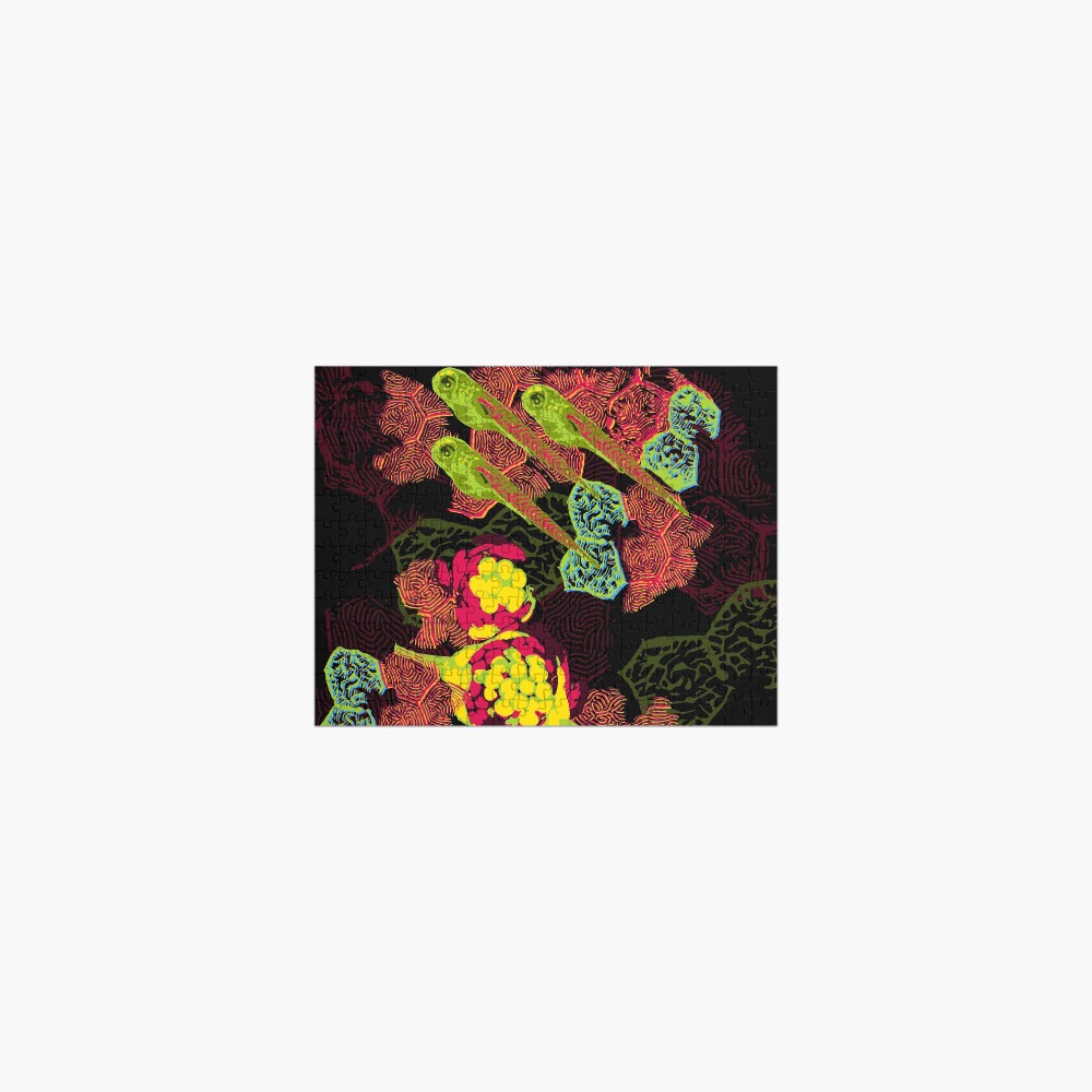 Zebrafish Fluorescent Staining Jigsaw Puzzle