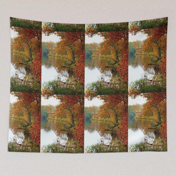Item preview, Autumn in Lake Winkworlth, England designed and sold by NatureGo.