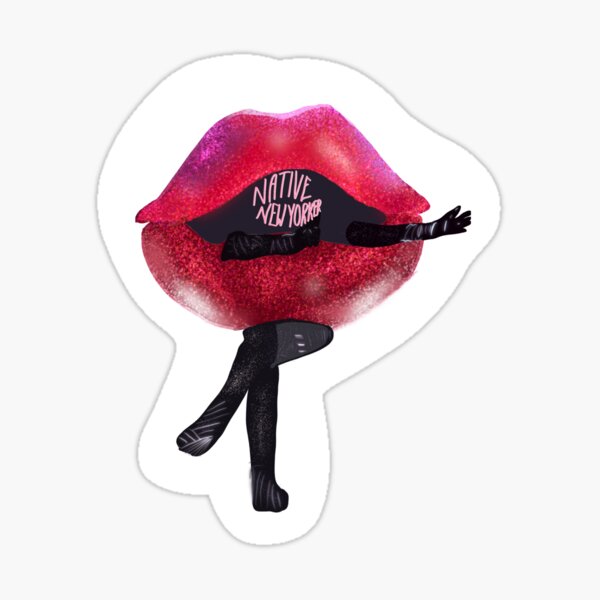 Item preview, Wendy Williams Native New Yorker Tik tok sticker designed and sold by Laurenhuesart.