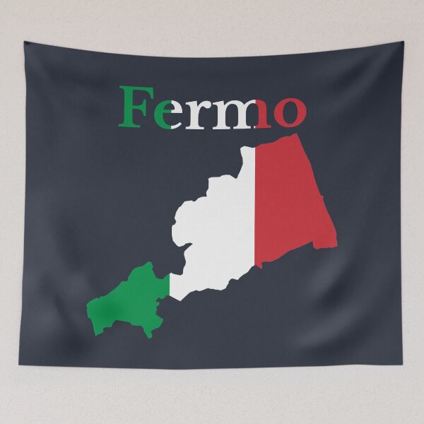 Artikelvorschau, Provinz Fermo Karte, italienische Provinz. entworfen und verkauft von marosharaf.