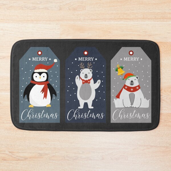 Item preview, Holiday greeting cards gift labels with cute animals designed and sold by Arch4Design.