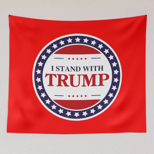 Item preview, I Stand With Trump badge  designed and sold by Freedom Sign.