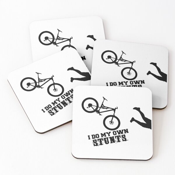 Item preview, I Do My Own Stunts Funny Mountain Bike designed and sold by teedad.