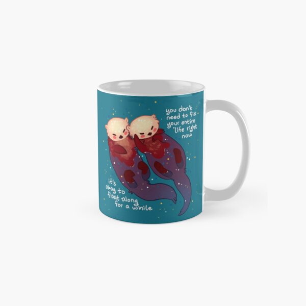 Let's Stay Warm Two-Otter Coffee Mug by Lillian IpKoon