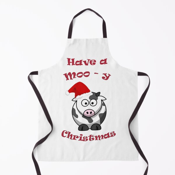 Item preview, Have a Moo - y Christmas - Santa Cow designed and sold by ittybittyowl.