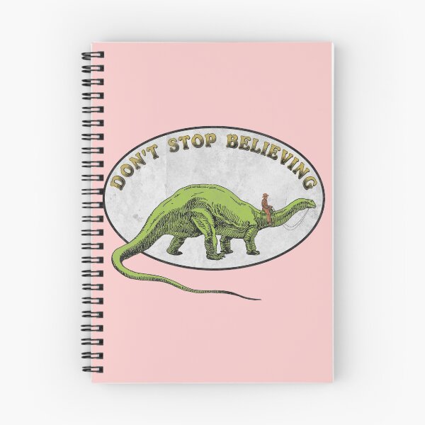 Item preview, Don't Stop Believing You Brontosaurus Cowboy designed and sold by Pinnacle of Decadence.