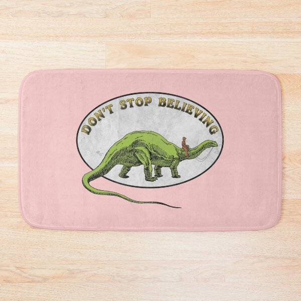 Item preview, Don't Stop Believing You Brontosaurus Cowboy designed and sold by Pinnacle of Decadence.