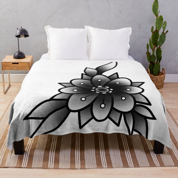 Item preview, Black and Gray Flower designed and sold by ratbb.