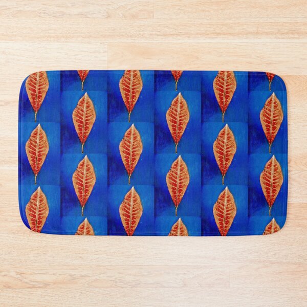 Item preview, Red Leaf on Blue Background designed and sold by Shulie1.