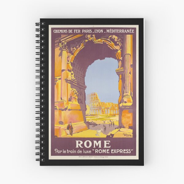 Item preview, retro rome par le train de luxe rome express plm vintage reclame designed and sold by CorasPosters.