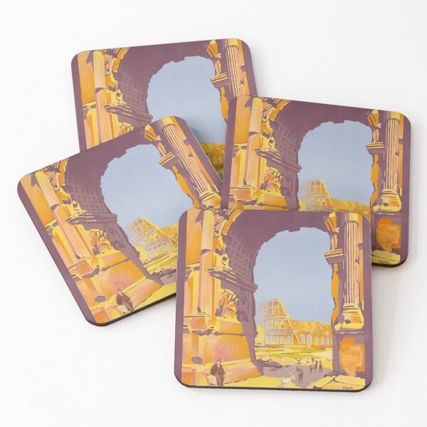 Item preview, retro rome par le train de luxe rome express plm vintage reclame designed and sold by CorasPosters.