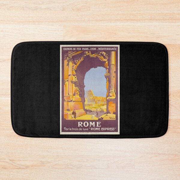 Item preview, retro rome par le train de luxe rome express plm vintage reclame designed and sold by CorasPosters.