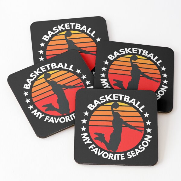 Item preview, Basketball is my favorite season white font designed and sold by Piztees.