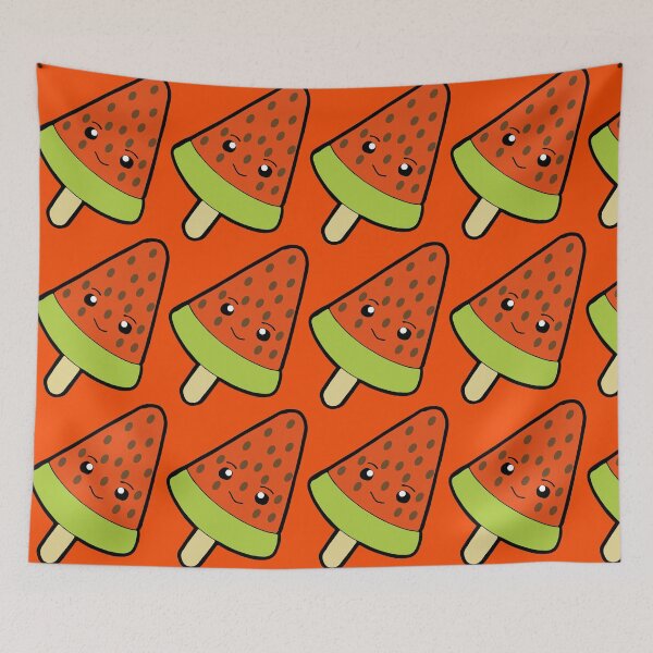 Item preview, kawaii melon popsicle designed and sold by Dreamartic.