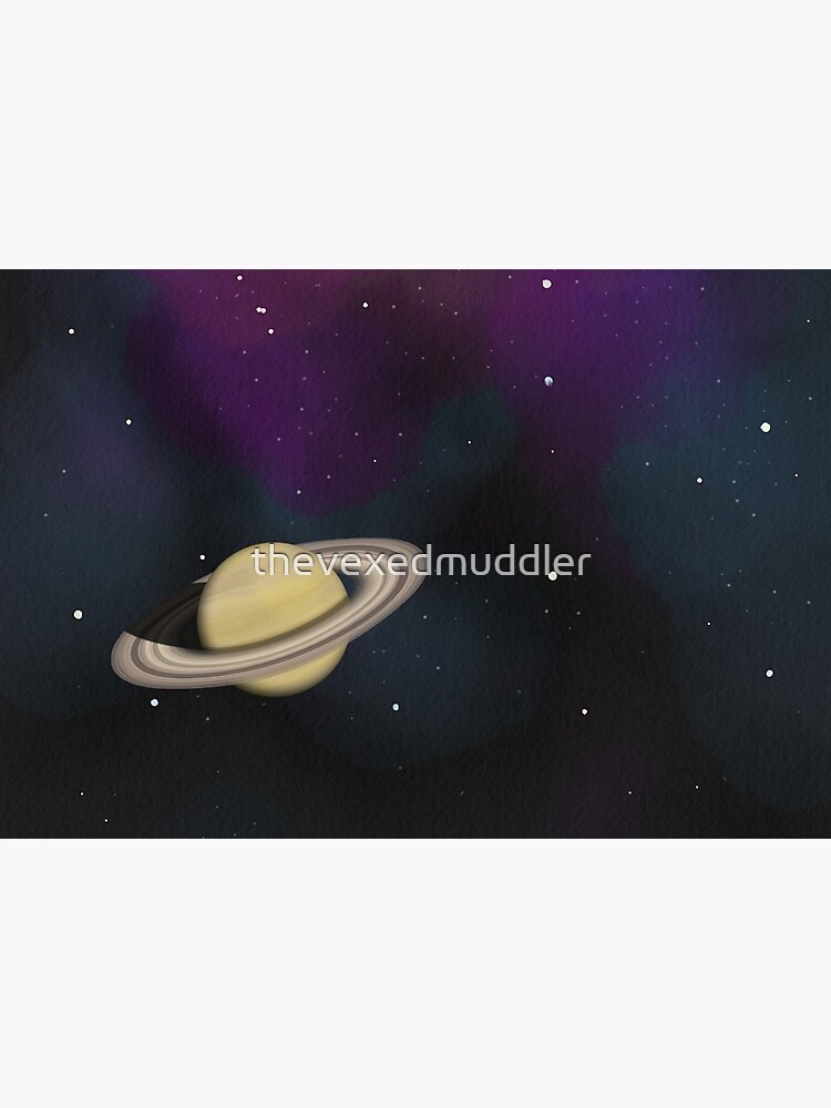 Saturn - Alien Ring Planet and Galaxy by thevexedmuddler