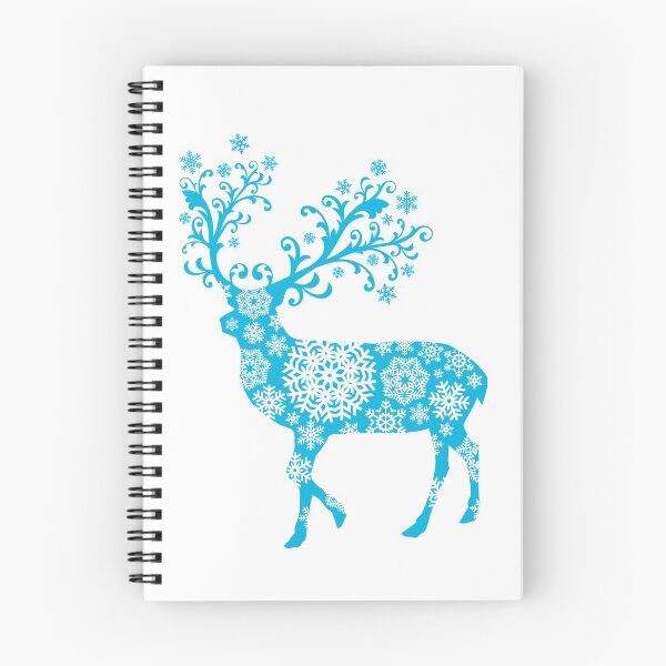 Item preview, Turquoise blue Christmas deer designed and sold by beakraus.