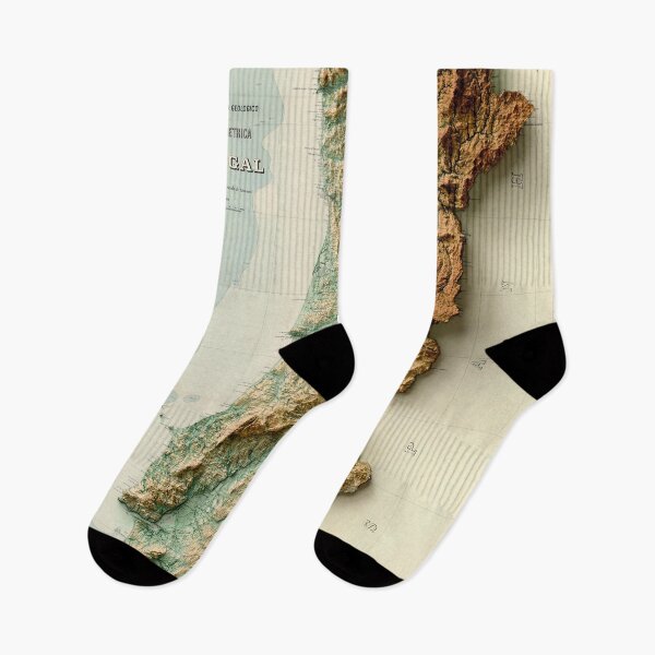 Item preview, 1906 Portugal Relief Map 3D digitally-rendered designed and sold by ThinkAboutMaps.