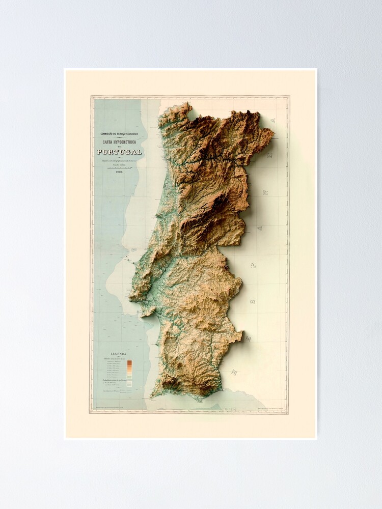 Illustrated map of Portugal Sticker by Heyleyni