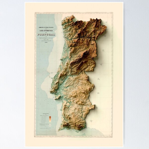 Old Map of Portugal 1912 Mapa De Portugal Vintage Map -  Israel