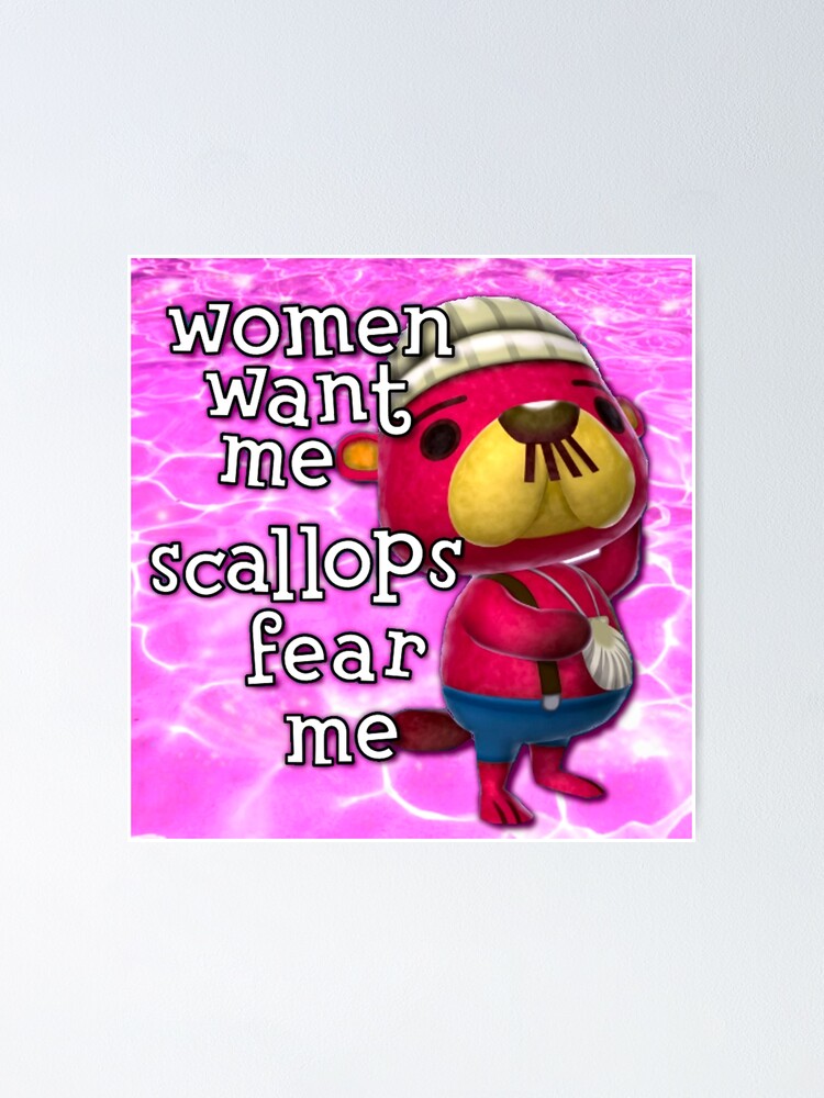 Pascal : Women want him, scallops fear him (water background pink