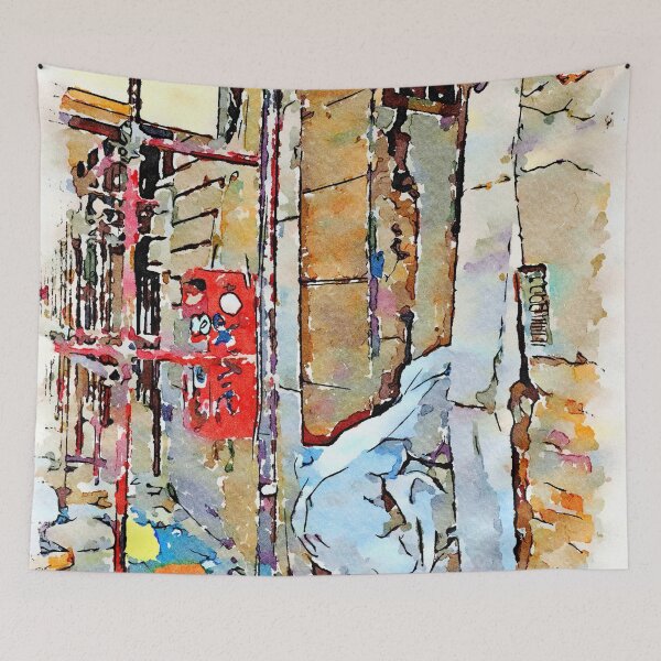 Item preview, L'Aquila: door with scaffoldings rubble and mailbox designed and sold by Giuseppe Cocco.
