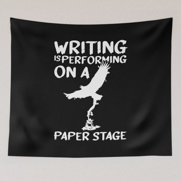 Item preview, Writing is Performing on a Paper Stage Author Writers Gifts  designed and sold by Rzelemenz.