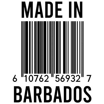 Artwork thumbnail, Made In Barbados by RandomStuffShop