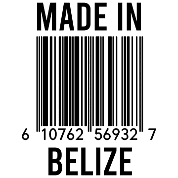 Artwork thumbnail, Made In Belize by RandomStuffShop
