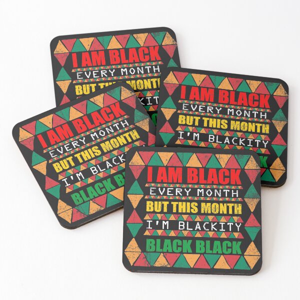 Item preview, i am black every month but this month i'm black black designed and sold by hadlamcom.