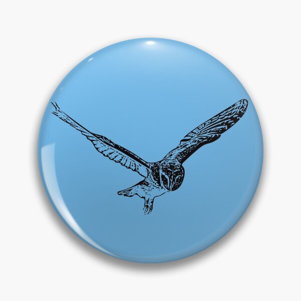 Item preview, Barn Owl Flying Black Print designed and sold by designsasstultd.