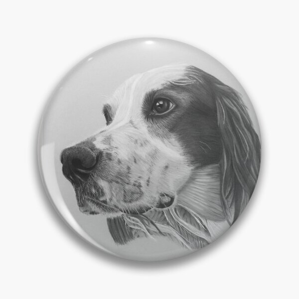 Item preview, Monochrome Irish Red and white Setter designed and sold by cathyscreations.