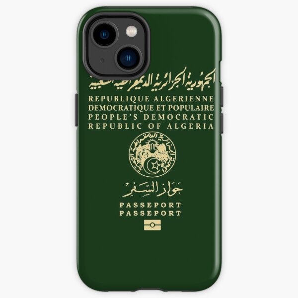 Passeport algérien Coque antichoc iPhone