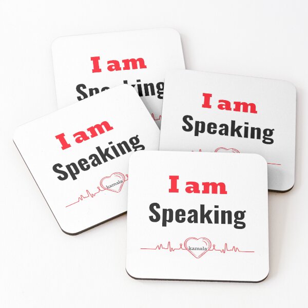 Item preview, madam vice president Kamala Harris | Quote | I am speaking designed and sold by helkav.