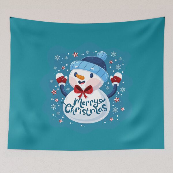 Item preview, Merry Christmas Snowman designed and sold by SiddharthaMoon.
