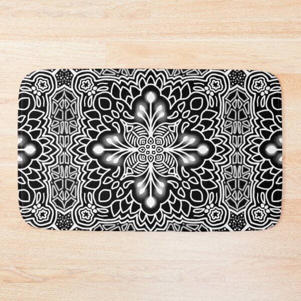Item preview, Star Flower (Black and White) designed and sold by ShiraiTKDesigns.