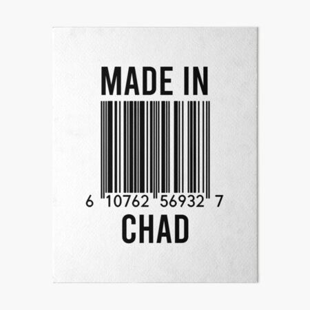Item preview, Made In Chad designed and sold by RandomStuffShop.