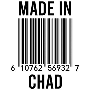 Artwork thumbnail, Made In Chad by RandomStuffShop