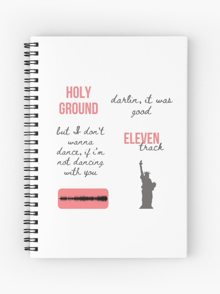 Holy Ground Sticker Pack - Taylor Swift RED Spiral Notebook for Sale by  bombalurina