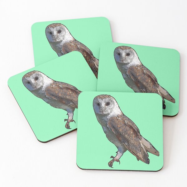 Item preview, Barn Owl Black Alternate Print designed and sold by designsasstultd.