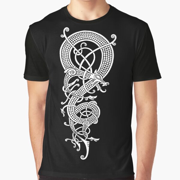 Item preview, The viking dragon Fáfnir (white) designed and sold by Roadkill Creations.