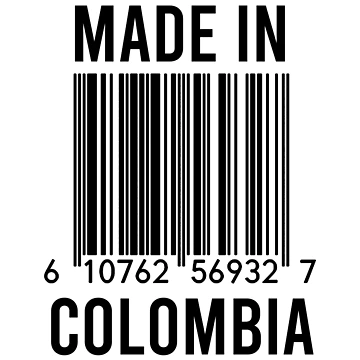 Artwork thumbnail, Made In Colombia by RandomStuffShop