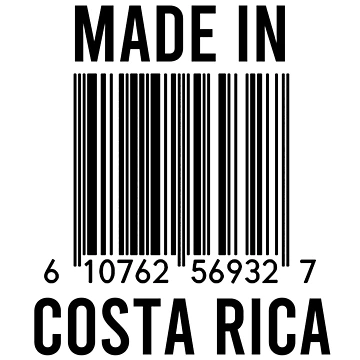 Artwork thumbnail, Made In Costa Rica by RandomStuffShop