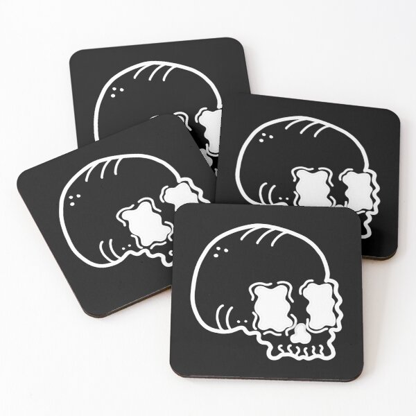 Item preview, Squiggly Skull - for dark prints designed and sold by ratbb.
