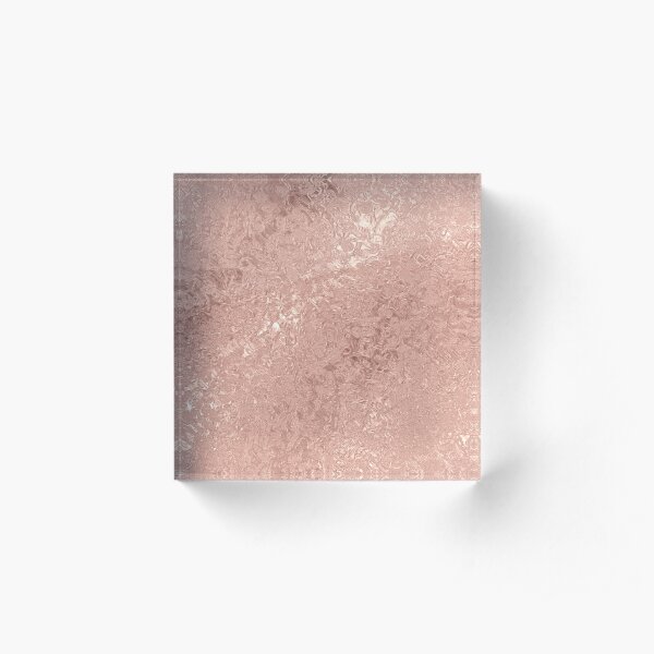 Rose Gold Goddess Acrylic Block