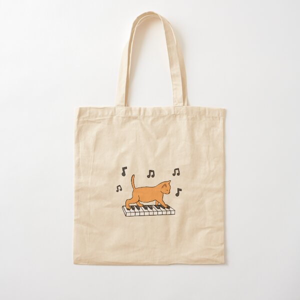 Vista previa del artículo con la obra «Gato del piano», diseñado y vendido por Kelly Louise.