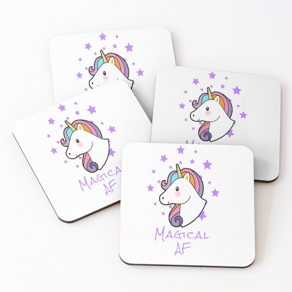 Item preview, Magical AF Cute Unicorn designed and sold by BosunDesigns.