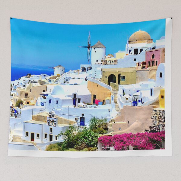Item preview, Jigsaw Puzzle Oia Windmills Santorini in the Greek Aegean islands 1000 piece Adults designed and sold by StickerArtwork.