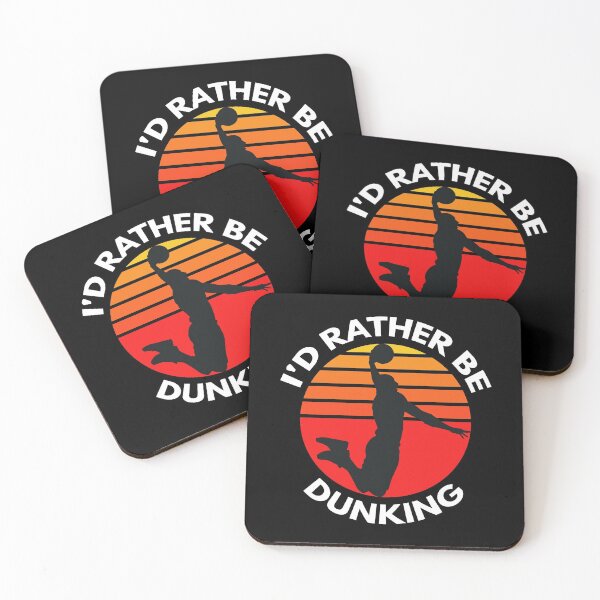 Item preview, id rather be dunking white font designed and sold by Piztees.
